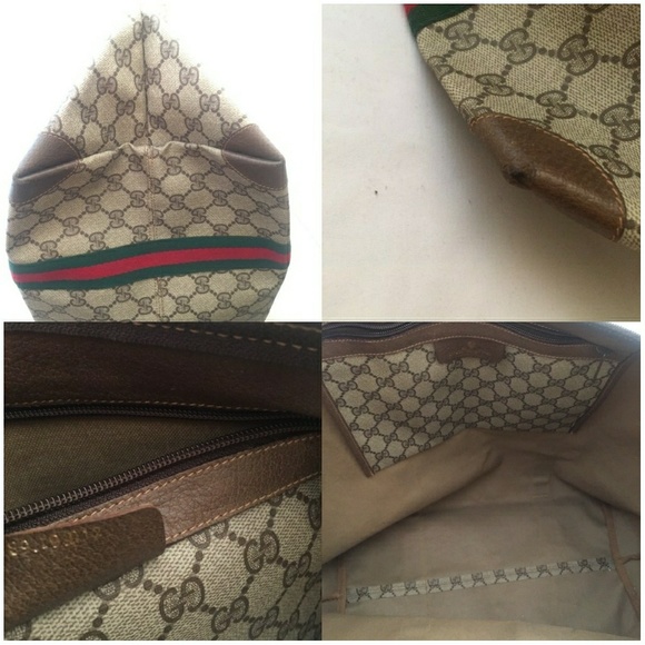 🔴SOLD🔴Vintage Gucci Webbing Sherry Boston Bag - Picture 6 of 7